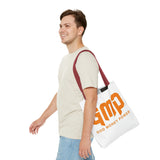 GMP 'God Money Power' Graphic Tote Bag – Bold Orange Statement Carryall