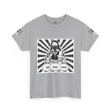 T-Shirt — 'God Money Power' Retro Buddha Graphic Tee