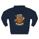 Pumpkin Power Hoodie — 'God Money Power' Halloween Graphic Hoodie