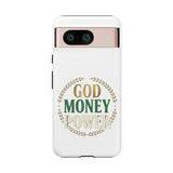 Phone Case — "God Money Power" Inspirational Religious Design