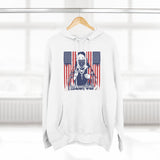 Patriotic 'God Money Power' Hoodie — Americana Flag Graphic Fleece Hoodie