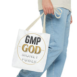 GMP God Tote Bag - 'GOD' Gold Emblem Canvas Tote