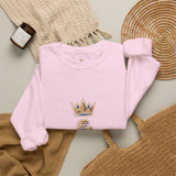 Crewneck Sweatshirt — "God Money Power" Crown & Coin Graphic
