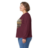 God Money Power Long Sleeve Tee — Vintage Crest Graphic