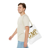 GMP "God Money Power" Gold Logo Tote Bag — Inspirational Faith & Prosperity Canvas Tote