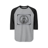 Raglan Shirt — Retro Stacked Cash Graphic (God Money Power)