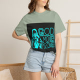 God Money Power T-Shirt — Retro Neon Faith & Hustle Graphic Tee