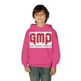 Youth Hoodie - GMP (God Money Power) Bold Red Graphic