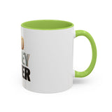God Money Power Accent Coffee Mug — Inspirational Faith & Wealth Quote