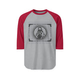 Raglan Shirt — Retro Stacked Cash Graphic (God Money Power)