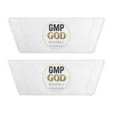 Men's Slide Sandals — GMP God Monochrome Logo Removable-Strap Slides
