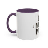 God Money Power Accent Coffee Mug – Inspirational Religious Typography Mug (11/15oz)