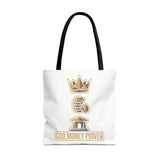 God Money Power Tote Bag — Inspirational Faith & Prosperity Canvas Tote