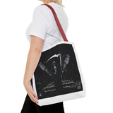 Angel Of Death Grim Reaper Wings Tote Bag — Gothic Scythe Design