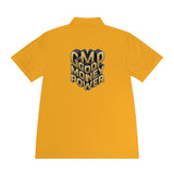 Men's Polo — Gold 3D 'GMP God Money Power' Chest & Back Logo
