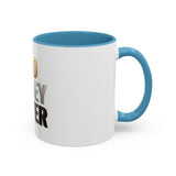 God Money Power Accent Coffee Mug — Inspirational Faith & Wealth Quote