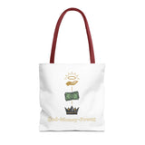 God • Money • Power Tote Bag — Faith-Inspired Money Crown Design