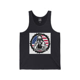 Patriotic Prayer Tank Top — "God, Vote, Power" Graphic