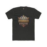 T‑Shirt — "God Money Power" Vintage Crest Graphic Tee