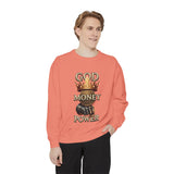 Sweatshirt — 'God Money Power' Crown & Fist Graphic Crewneck