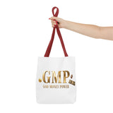 GMP "God Money Power" Gold Logo Tote Bag