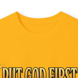 Long Sleeve Tee — "Put God First, Hustle for the Money, Put Yourself in Power" Inspirational Christian Tee