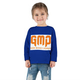 Toddler Long Sleeve Tee — GMP "God Money Power" Orange Graphic