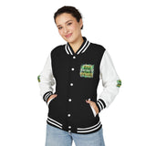 Letterman Jacket — "God Money Power" Varsity Bomber