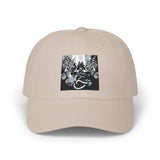 Angel Of Death Classic Dad Cap — Vintage Floral Skull Embroidered Baseball Hat