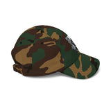 Angel Of Death Classic Dad Cap — Vintage Floral Skull Embroidered Baseball Hat