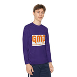 GMP "God Money Power" Youth Long Sleeve Tee - Orange Logo