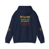 Inspirational Graphic Hoodie - "Put God First, Hustle for the Money, Put Yourself in Power"