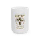 Money Power Ceramic Mug (11oz, 15oz) — GMP Stacked Cash Design