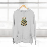God Power Hoodie — Retro 3D Faith Graphic Fleece Hoodie