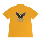 Eagle Logo Polo Shirt — "God Money Power (GMP)" Chest & Back Athletic Polo