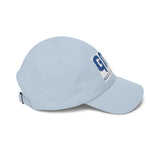GMP "God Money Power" Embroidered Dad Cap - White Religious Baseball Hat