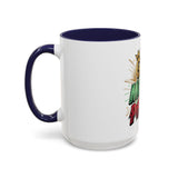 God Money Power Accent Coffee Mug — Bold Motivational Religious Coffee Cup (11/15oz)
