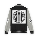 Letterman Jacket - "GMP (God Money Power)" Black & White Varsity Jacket