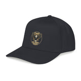Eagle Emblem Baseball Cap — Gold Shield Rustic Outdoor Hat