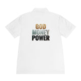 God Money Power Polo — Men's Athletic Golf/Casual Shirt