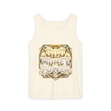 God Money Power Tank Top — Bold Gold Faith & Hustle Graphic