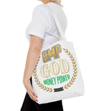GMP GOD Money Power Tote Bag — Bold Financial Empowerment Canvas Tote
