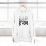 Inspirational Power Hoodie — "Put Yourself In Power" Religious Motivational Sweatshirt