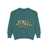 GMP "God Money Power" Sweatshirt — Gold Foil Graphic Crewneck