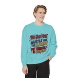 Inspirational Graphic Sweatshirt — "Put God First, Hustle for the Money, Put Yourself in Power"