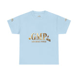 GMP "God Money Power" Tee - Gold Logo Graphic T-Shirt