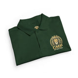 Youth Polo Shirt – Gold Lion Crest "GMP" School/Team Logo