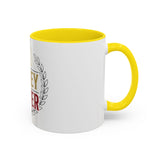 God Money Power Accent Coffee Mug — Inspirational Faith & Success Ceramic Mug (11/15oz)