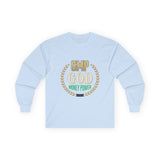 Money Power Long Sleeve Tee — “GMP GOD” Laurel Graphic