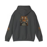 Tiger 'God Money Power' Hoodie – Bold Graphic Animal Print Pullover